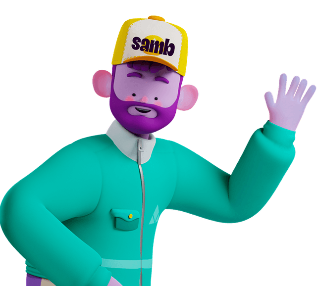 Delivery partner waving